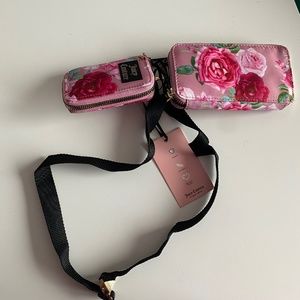 Juicy couture wallet and phone pouch on belt strap